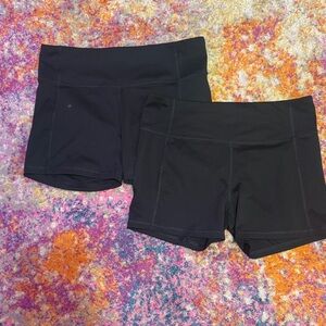 All in Motion Women's Black Athletic Shorts